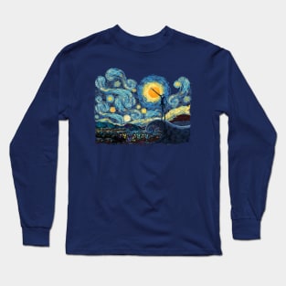 scary night abstract Long Sleeve T-Shirt